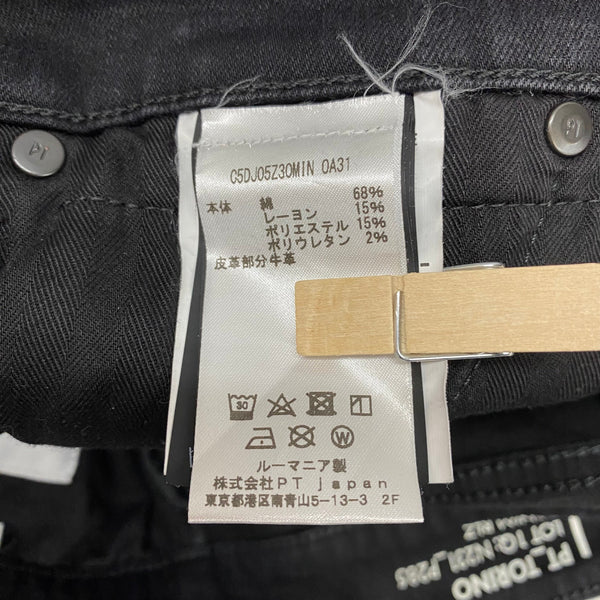 ピーティートリノデニム PT TORINO DENIM SWING ワンウォッシュブラックデニムパンツ C5DJ05Z30MIN OA31 デニム ブラック 31サイズ 201MB-1023