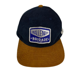 【中古】チャレンジャー CHALLENGER コーデュロイ キャップ 帽子 メンズ帽子 キャップ ネイビー 201goods-594