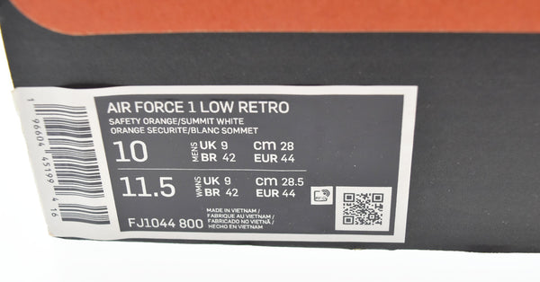 ナイキ NIKE AIR FORCE 1 LOW RETRO エアフォース 1 ロー レトロ スニーカー オレンジ FJ1044-800 メンズ靴 スニーカー オレンジ 28cm 103S-850