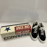 【曜日割引対象外】 コンバース CONVERSE 90's ONE STAR SUEDE デッドストック USA製 7 1/2 メンズ靴 スニーカー ブラック 25.5cmサイズ 201-shoes1512 VB