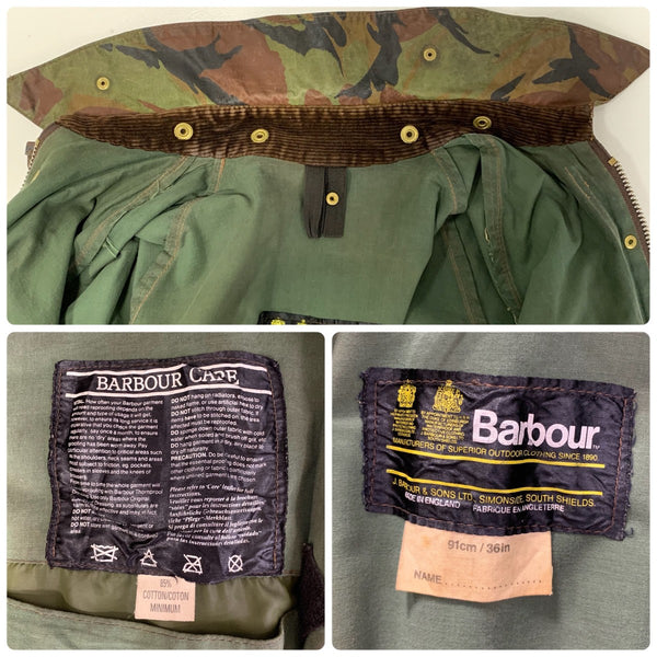 バブアー Barbour 80's British Army DPM Camo Jacket ジャケット グリーン Mサイズ 201MT-4859 VB