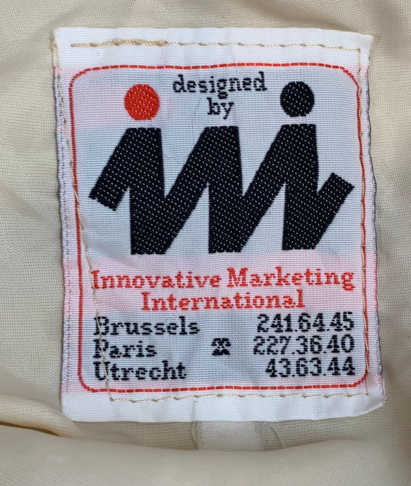 US古着 innovative marketing internationa 80's レーシングジャケット Michelin ジャケット 刺繍 ホワイト -サイズ 201MT-2403