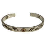 【曜日割引対象外】 【中古】アリゾナフリーダム ARIZONA FREEDOM 太陽神 唐草 石付き メンズジュエリー・アクセサリー バングル シルバー 201goods-614 VB