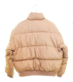 ラルフローレン RalphLauren 90s ダウンジャケット 90's 紺タグ ボックスシルエット 短丈 ジャケット ベージュ Mサイズ 103MT-3547