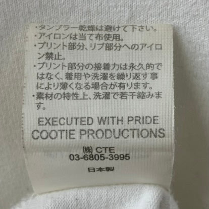 クーティープロダクションズ COOTIE PRODUCTIONS ロンT ホワイト Lサイズ 201MT-4315