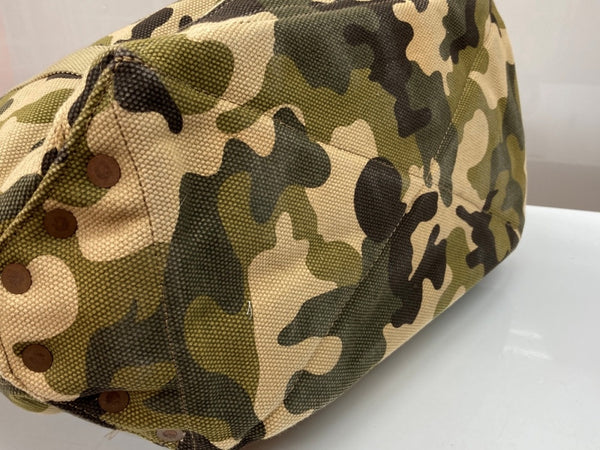 ダブルアールエル RRL TOTE BAG トート バッグ キャンバス カモ柄 迷彩 かばん 緑 バッグ メンズバッグ トートバッグ カモフラージュ・迷彩 カーキ 104B-87