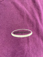 パタゴニア PATAGONIA 90s Vintage ヴィンテージ USA製 Benetical T's Long Sleeve オーバルロゴ 長袖カットソー プリント 紫 XL ロンT パープル LLサイズ 101MT-4695
