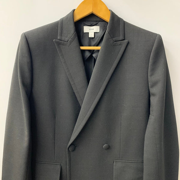 ハイク HYKE セミダブルチェスターコート コート ブラック 201LT-424