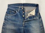 リーバイス Levi's 501 BIG E 60s 60年代 Vintage ヴィンテージ ジーンズ デニムパンツ ジーパン 足長R ボタン裏4 4つボタン 赤耳 青 無地 デニム ブルー 104MB-175