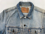 リーバイス Levi's 90s 90年代 75506-0412 デニム トラッカージャケット Gジャン カナダ製 青 サイズ44 ジャケット 無地 ブルー 104MT-2256