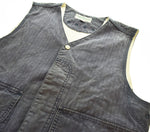 ササフラス SASSAFRAS コットン ベスト ベスト ネイビー Mサイズ 103MT-3314