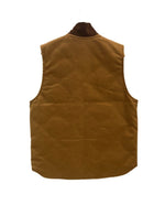 カーハート Carhartt CARHARTT DUCK VEST ARCTIC QUILT LINED ダックベスト 茶 V01-BRN ベスト ベージュ Mサイズ 101MT-5125