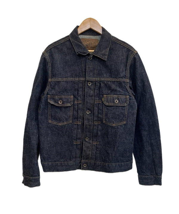 クーティープロダクションズ COOTIE PRODUCTIONS 2ndタイプデニムジャケット 濃紺 赤耳 リジット ジャケット ブルー Lサイズ 101MT-4893