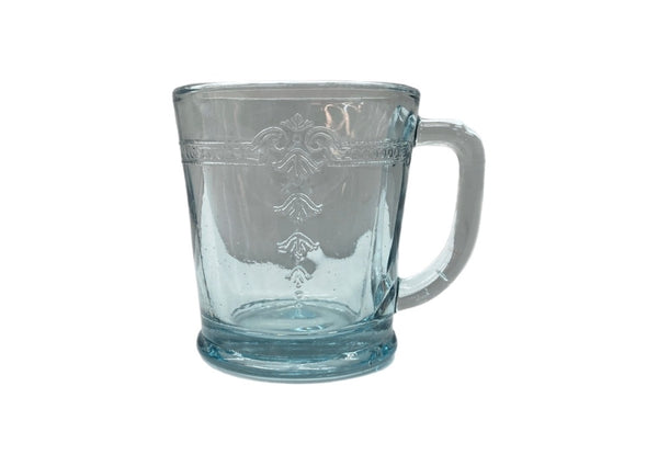 ファイアーキング Fire-King 40s Philbe Mug フィルビー マグ サファイアブルー Dハンドル 無刻印 USA製 耐熱 加工 マグカップ 青 その他 総柄 ブルー 104Z-15