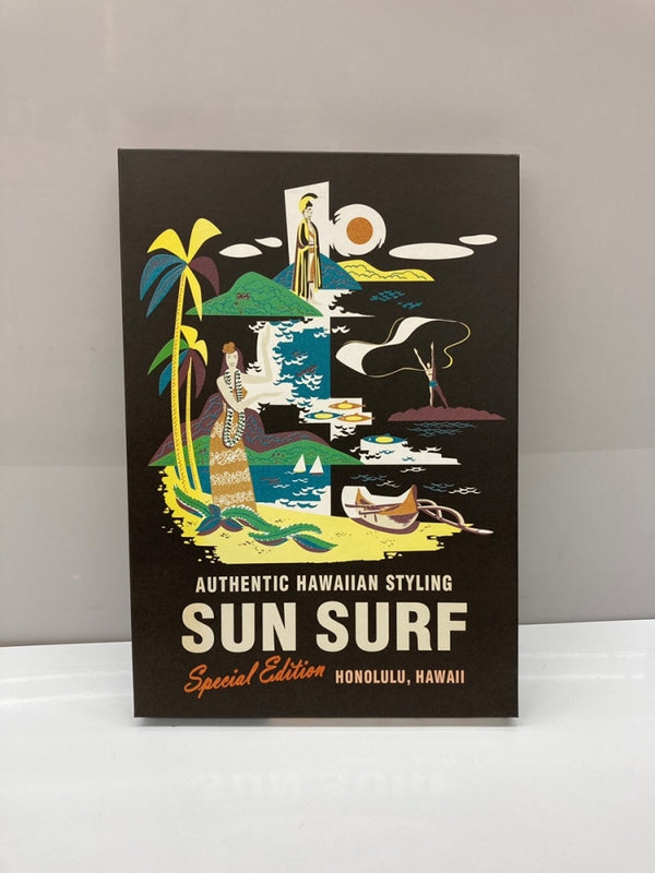 サンサーフ SUN SURF S/S SPECIAL EDITION ALOHA KIHI KIHI アロハ シャツ キヒ キヒ ハワイアン 半袖 開襟 魚 海 黒 SS30210 半袖シャツ 総柄 ブラック Sサイズ 104MT-1710