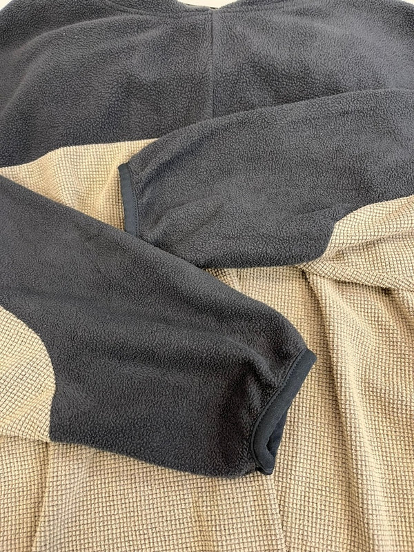 パタゴニア PATAGONIA 00s 00's 2000年代 USA製 “Rhythm” LOST ARROW PULLOVER リズム ロストアロー フリース パーカー 白 グレー XL パーカ グレー 101MT-5107