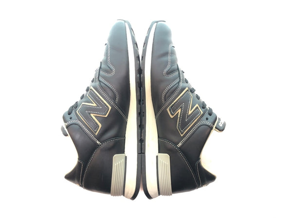 ニューバランス new balance M670 オール レザー アッパー Vibram ソール 黒 M670KKG メンズ靴 スニーカー ブラック UK9.5 28cm 104-shoes84