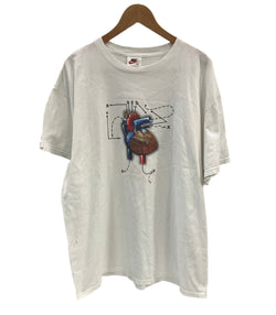 ナイキ NIKE 90's 90年代 FOOTBALL IS IN MY BLOOD アナトミカル 臓器 アメリカ製 MADE IN USA VINTAGE ヴィンテージ Tシャツ ホワイト Lサイズ 101MT-4961