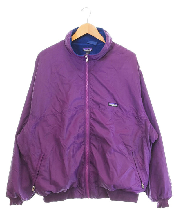 パタゴニア PATAGONIA 90s USA製 シェルドシンチラジャケット フリースライナー ナイロンジャケット ジャケット パープル LLサイズ 103MT-2399