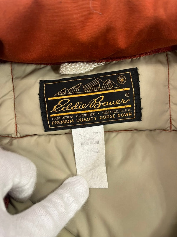 エディー バウアー Eddie Bauer 70s~80s 70s 80s 黒タグ ダウンベスト VINTAGE ヴィンテージ ベスト オレンジ 101MT-5126