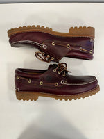ティンバーランド Timberland HS 3 EYE LUG BURGUNDY スリーアイ クラシックラグ バーガンディ モカシンシューズ 50009 メンズ靴 モカシン ワインレッド サイズ9(参考サイズ約27cm) 101sh-2385