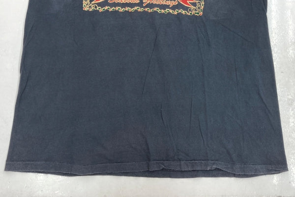 ダブルアールエル RRL 90s PRINT LOGO T-SHIRT プリント ロゴ Tシャツ トラック ひいらぎ 半袖 USA製 三ツ星タグ Ralph Lauren 紺 Tシャツ プリント ネイビー XLサイズ 104MT-1485