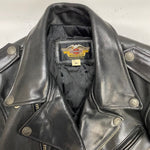 【曜日割引対象外】 ハーレーダビッドソン HARLEY-DAVIDSON レザー ダブルライダースジャケット ジャケット ブラック Mサイズ 201MT-4531 VB