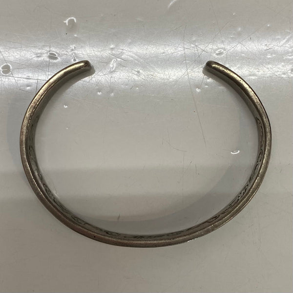 【曜日割引対象外】 【中古】マウントヒル Mt.hill チップインレイバングル ワイド キャリコレイクターコイズ メンズジュエリー・アクセサリー インディアンジュエリー バングル グリーン 201goods-672 VB