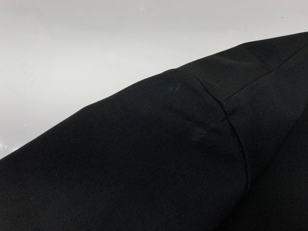 コムデギャルソン COMME des GARCONS ジュンヤワタナベ JUNYA WATANABE 半袖 膝丈 ドレス DRESS バックファスナー BLACK 黒 ワンピース 無地 ブラック 104LT-214