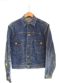 リーバイス Levi's 507XX 2nd 革パッチ ボタン裏17 両面タブ デニムジャケット 青 ジャケット ブルー 103MT-2177