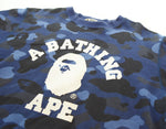 アベイシングエイプ A BATHING APE  COLOR CAMO COLLEGE CREWNECK カモ総柄 ロゴプリント クルーネックスウェットトレーナー  001SWI301015M スウェット マルチカラー Lサイズ 103MT-3069