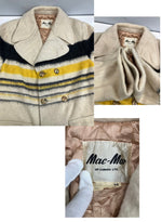 ヴィンテージ vintage 50's~60’s 50~60年代 Mac-Mor of canada Blanket Coat ブランケットコート ライン ウッドボタン 38 ジャケット ベージュ 101MT-4765