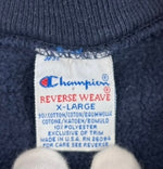 チャンピオン Champion 90s～ ヴィンテージ Vintage 刺繍タグ リバースウィーブ REVERSE WEAVE US古着 3連プリント WINONA STATE XL スウェット ネイビー LLサイズ 101MT-4183