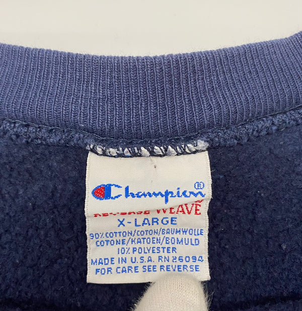 【曜日割引対象外】 チャンピオン Champion 90's  reverse weave USA製  スウェット ネイビー XLサイズ 201MT-2817 VB