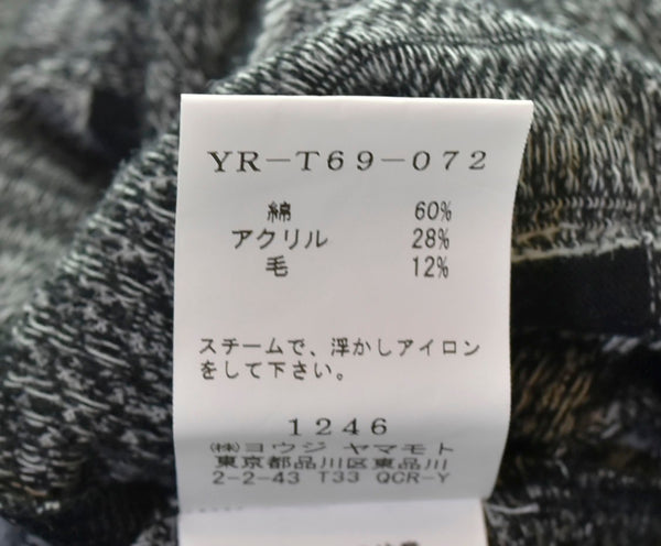 ワイズ Y's  yohji yamamoto チェックデザイン 長袖 カットソー  YR-T69-072  2 トップスその他 チェック ブラック 103MT-417
