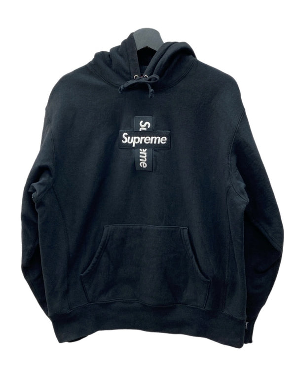 シュプリーム SUPREME 20FW Cross Box Logo Hooded Sweatshirt クロス ボックス ロゴ フーディ スウェット シャツ 黒 パーカ ロゴ ブラック Sサイズ 104MT-1897