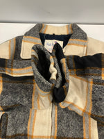 ヴィンテージ vintage 50's 50年代 Hall American SPORTSWEAR Robert Hall ウール系 チェック スポーツジャケット スイングトップ ブルゾン SERVAL ZIP   42 ジャケット ベージュ 101MT-5079