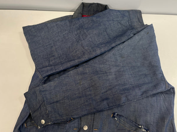 ヴィンテージ vintage 60's 60年代 unknown ストア系 2nd TYPE デニムジャケット トラッカー Gジャン 裏地キルティング セカンド ジャケット ブルー 101MT-5445