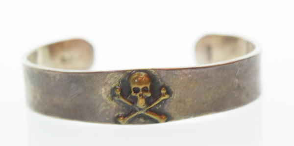 ビリーブインミラクル BELIEVEINMIRACLE SKULL BRACE スカルブレスレット バングル メンズジュエリー・アクセサリー バングル シルバー 103G-96