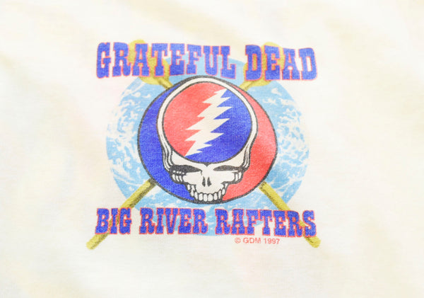 バンドTシャツ BAND-T 90's Grateful Dead グレイトフルデッド 199年 ヴィンテージ ロンT ホワイト Mサイズ 103MT-842