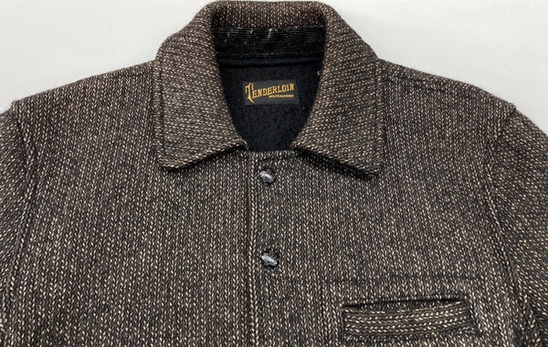 テンダーロイン TENDERLOIN T-BROWN BEACH ブラウン ビーチ ジャケット ウール ごま塩 黒 ジャケット 無地 ブラック Sサイズ 104MT-2172