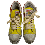 【曜日割引対象外】 グッドガイズ GOOD GUYS 80's ファイヤーパターン ハイカット メンズ靴 スニーカー イエロー 26cmサイズ 201-shoes1586 VB