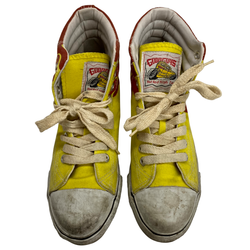 【曜日割引対象外】 グッドガイズ GOOD GUYS 80's ファイヤーパターン ハイカット メンズ靴 スニーカー イエロー 26cmサイズ 201-shoes1586 VB