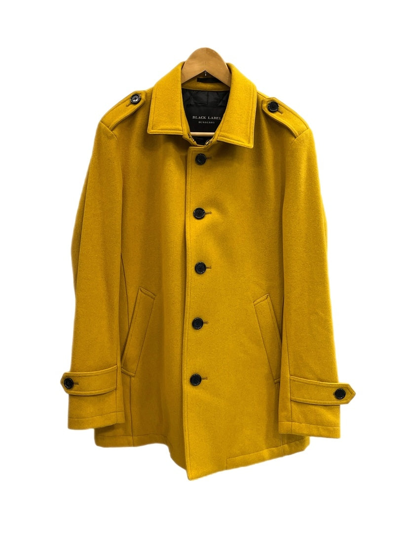 BURBERRY BLACK LABEL トレンチコート イエロー バーバリー Burberry BLACK LABEL ブラックレーベル ウールメルトン