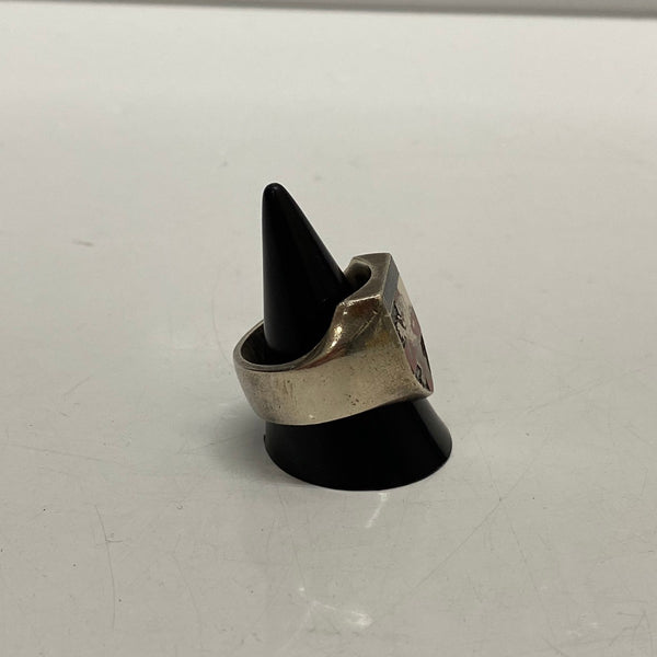 【中古】ナンバーナイン NUMBER (N)INE アーカイブ エンブレムリング 925 #19 メンズジュエリー・アクセサリー 指輪・リング シルバー 201goods-636