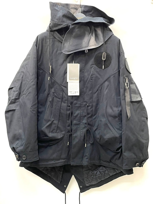 ジヨン キム JiyongKim × ALPHA 24AW Sun-Bleached MODS COAT アルファ サン ブリーチ モッズ コート JK24AWA101 ブラック M 601MT-62