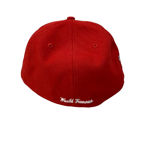 【中古】シュプリーム SUPREME × NEW ERA No Comp Box Logo G2709232021 帽子 メンズ帽子 キャップ レッド 7 1/2サイズ 201goods-826