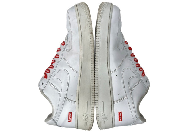 ナイキ NIKE 23年製 × SUPREME シュプリーム AIR FORCE 1 LOW エア フォース ロー ボックスロゴ シューズ 白 CU9225-100 メンズ靴 スニーカー ホワイト 28cm 104S-786