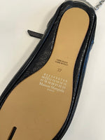 メゾン マルジェラ MAISON MARGIELA tabi ソールバッグ がま口 レザーバッグ 黒×シルバー バッグ レディースバッグ ショルダーバッグ・メッセンジャーバッグ ブラック 101bag-206