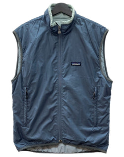 パタゴニア Patagonia 05AW PUFFBALL VEST パフボール ベスト ジップアップ アウトドア ブルーグレー 灰 青 84015F5 ベスト ロゴ グレー Sサイズ 104MT-2199